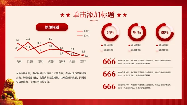 红色党政风从政府工作报告中的十个“新”看中国经济走势PPT模板