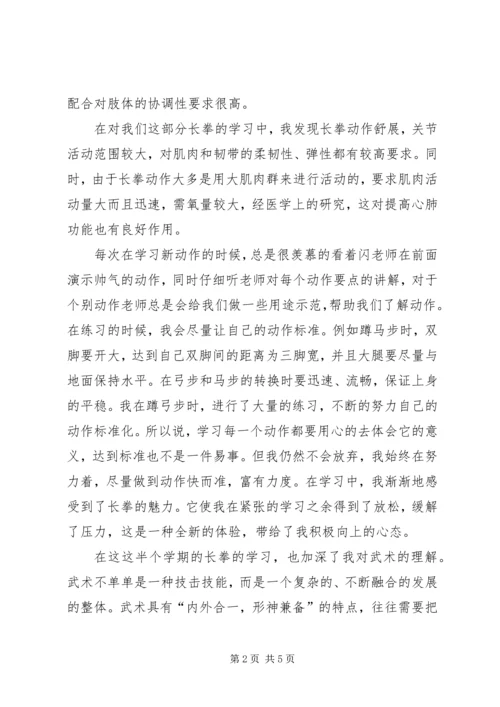 长拳的特点及个人学习心得.docx