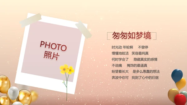 生日快乐生日派对纪念册电子相册PPT