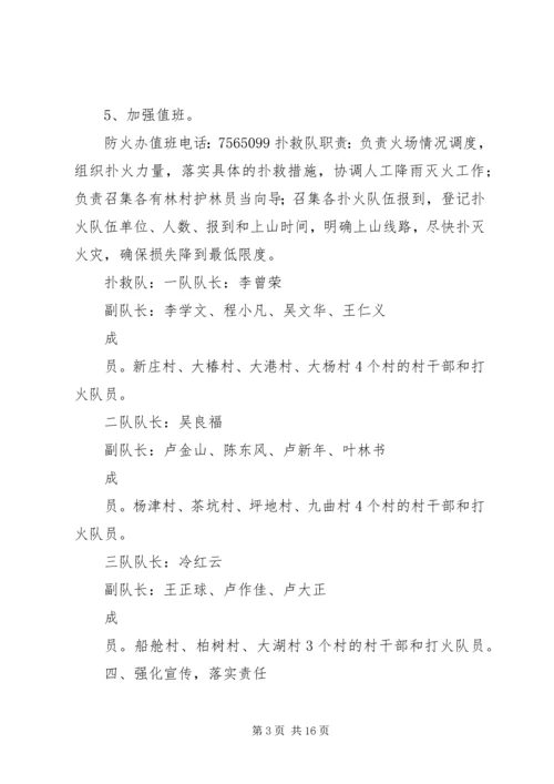 乡镇国庆期间森林防火预案.docx