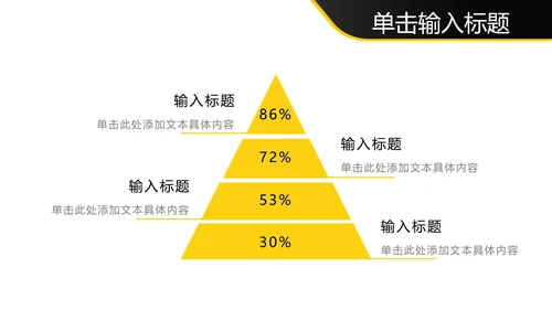 实景商务黄边黑底几何图形PPT模板