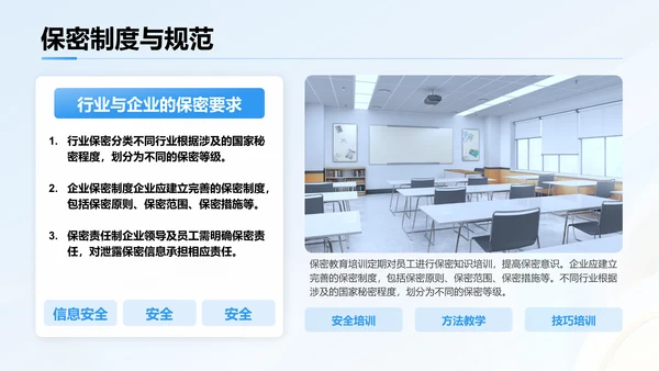 蓝色3D风全国保密宣传教育PPT模板