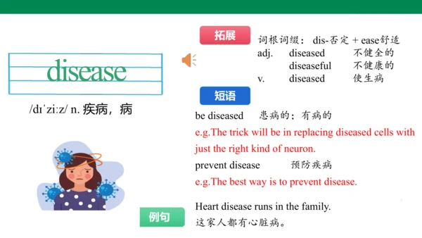 Unit 3 Family ties 单词讲解课件第二课时(含内嵌音频)【新外研（2024）版七上英