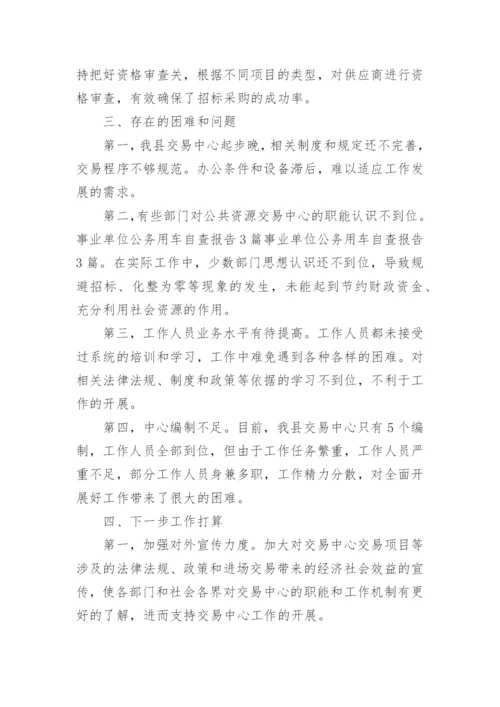 公车使用情况自查报告.docx