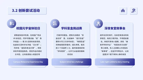 蓝色新拟态学生部门介绍通用PPT模板