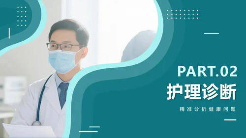 绿色简约实景扁平风医疗行业护理个案PPT模板