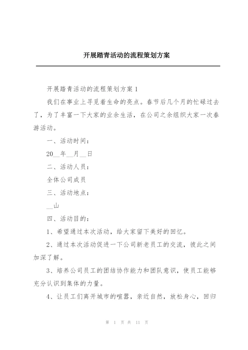 开展踏青活动的流程策划方案.docx