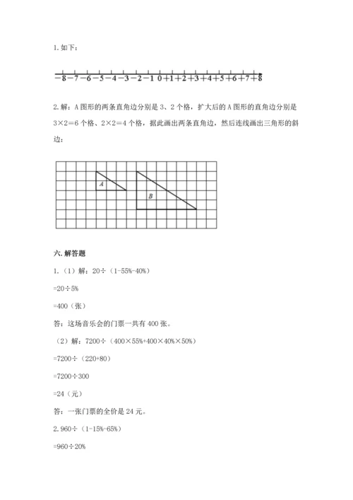 人教版六年级下册数学期末测试卷附答案【基础题】.docx