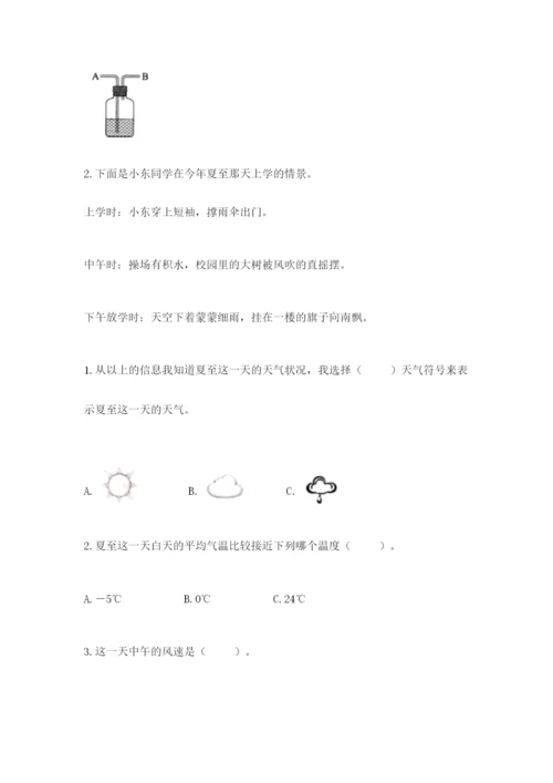 教科版三年级上册科学期末测试卷带答案（综合卷）.docx