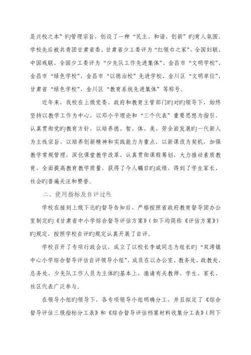 督导评估自评经典报告.docx