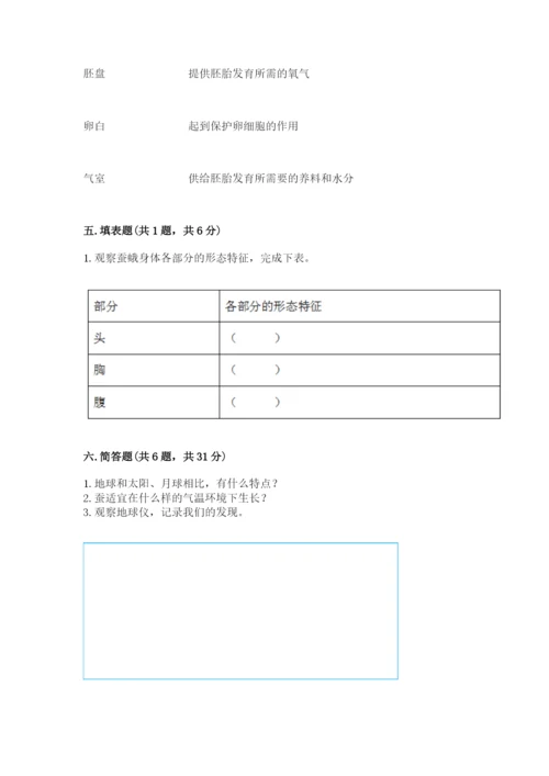 教科版小学科学三年级下册期末测试卷含答案（培优b卷）.docx