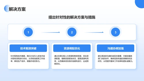 蓝色商务风2025工作计划PPT模板