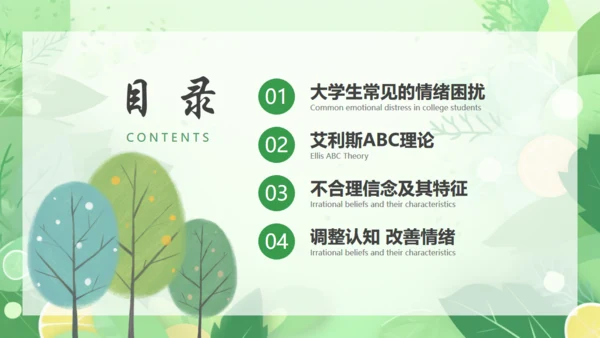 情绪心理健康通用PPT模板