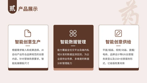 棕色中医药产品介绍PPT模板