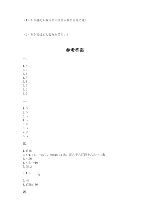 小升初数学考前检测试题（培优b卷）.docx