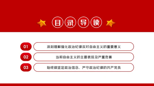 强化政治纪律反对自由主义党建党课ppt模板