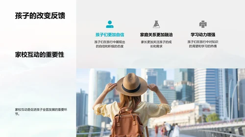 儿童教育旅行报告PPT模板