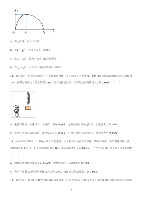 (文末附答案)高中物理牛顿运动定律题型总结及解题方法.docx