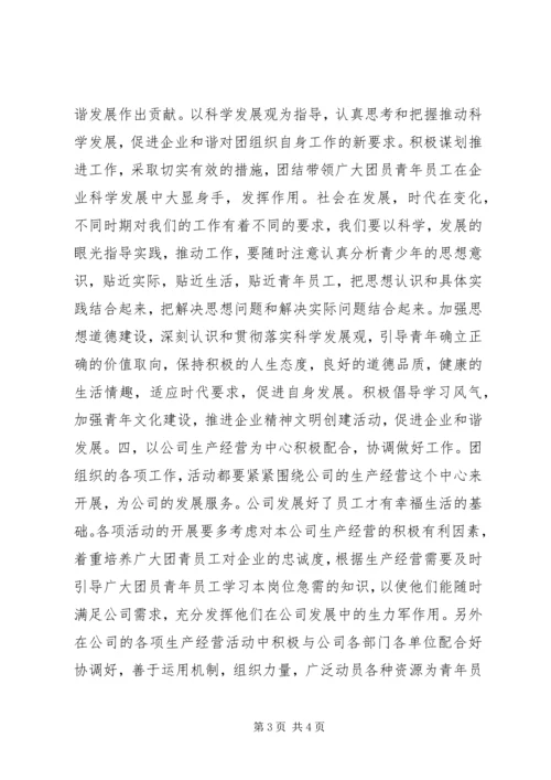 基层团干学习十九大精神心得体会 (4).docx