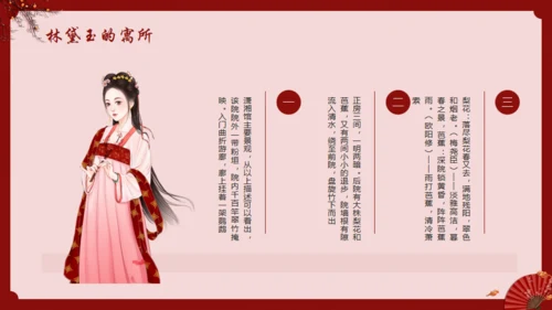 《红楼梦》林黛玉人物特点介绍通用PPT模板