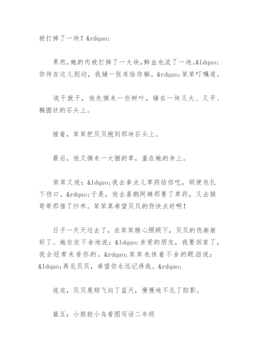 小熊救小鸟看图写话二年级(精选6篇).docx