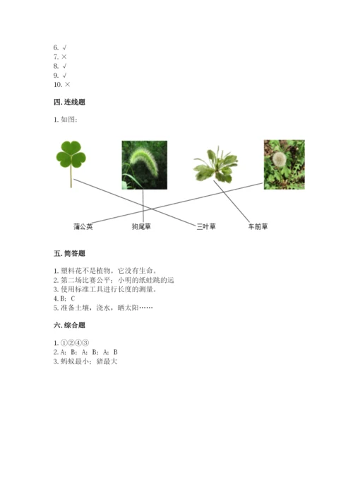 教科版一年级上册科学期末测试卷精品【夺冠系列】.docx
