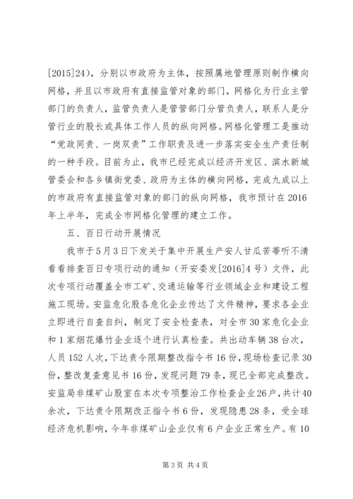 安全生产工作督查汇报材料 (2).docx