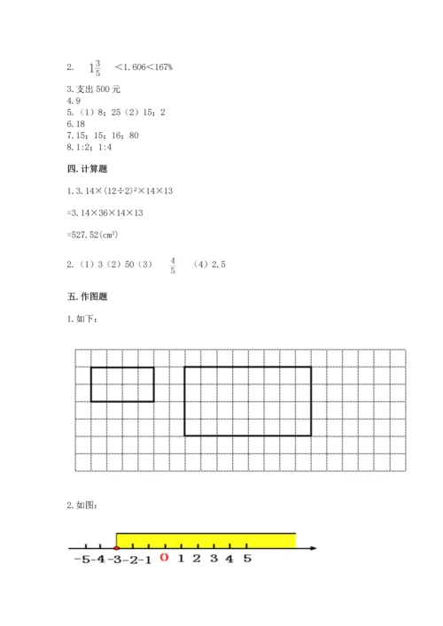 六年级下册数学《期末测试卷》附答案【培优a卷】.docx