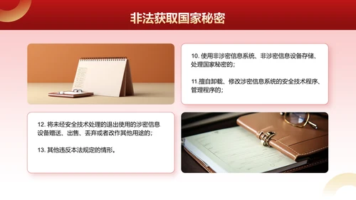 红色党政风全国保密宣传月培训课件PPT模板