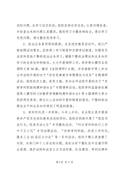 人民法院上半年工作总结精编.docx