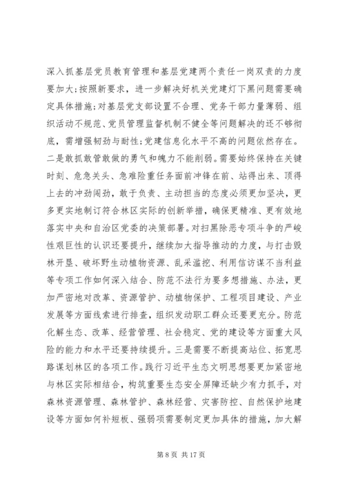 最新主题教育专题组织生活会检视剖析材料.docx