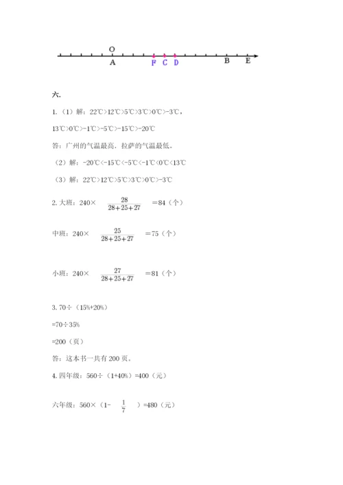 山西省【小升初】2023年小升初数学试卷精品（各地真题）.docx