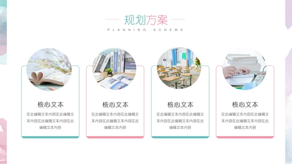 小清新大学生职业生涯规划PPT模版