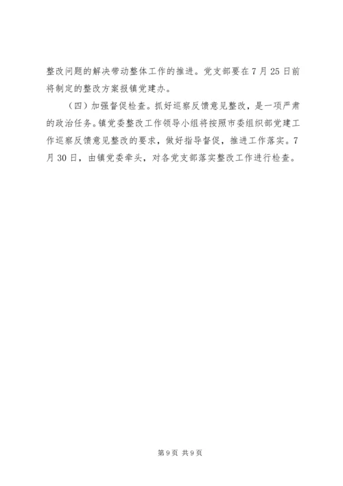 乡镇落实基层党建工作巡察反馈问题整改方案.docx