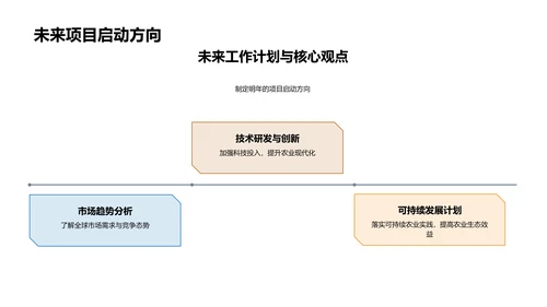 农业项目进展与展望