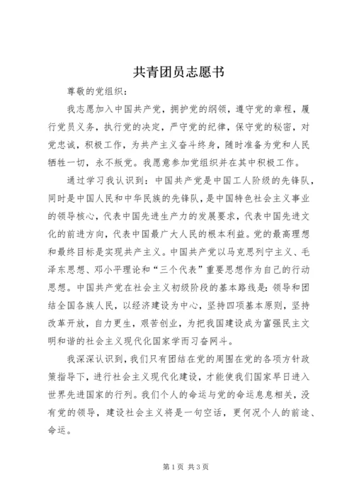 共青团员志愿书 (5).docx