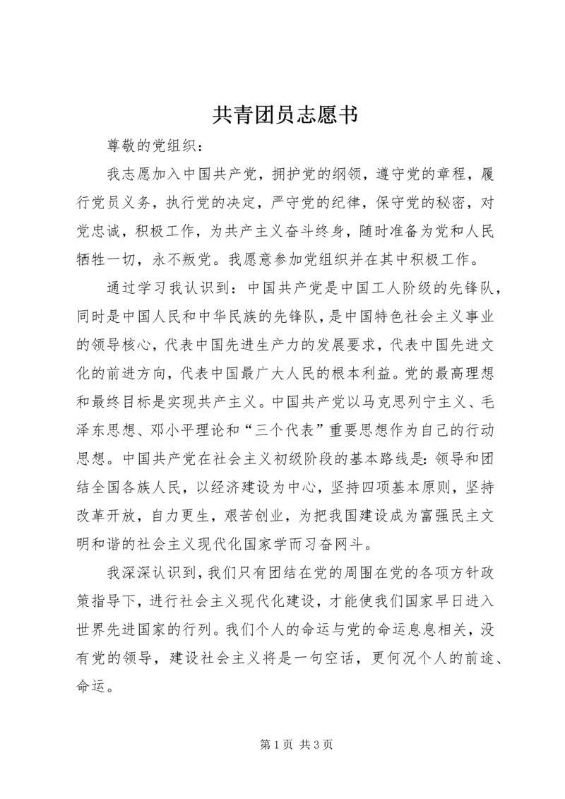 共青团员志愿书 (5).docx