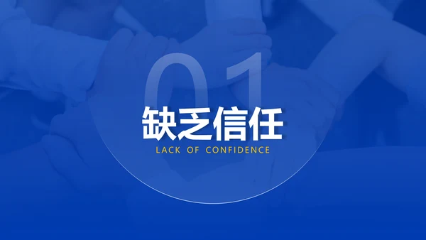 企业管理团队协作的五大障碍培训PPT模板
