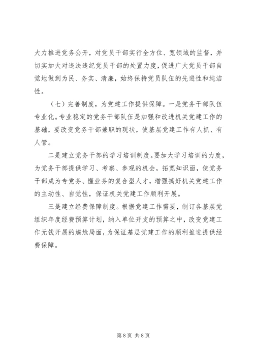 最新关于基层党建工作的调研报告材料.docx