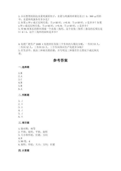 北师大版数学六年级下册期末测试卷【网校专用】.docx