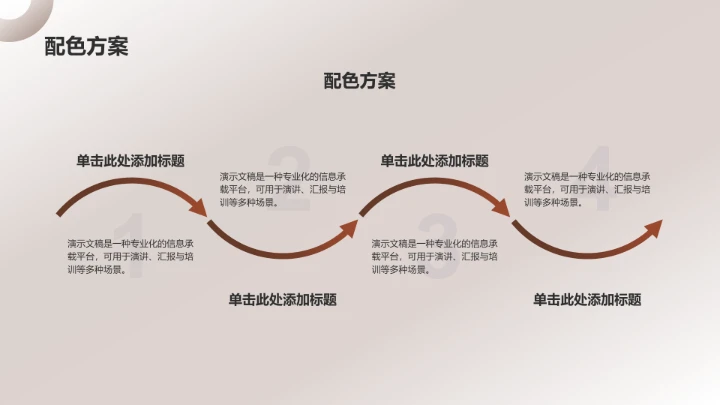 橙色时尚风PPT模板