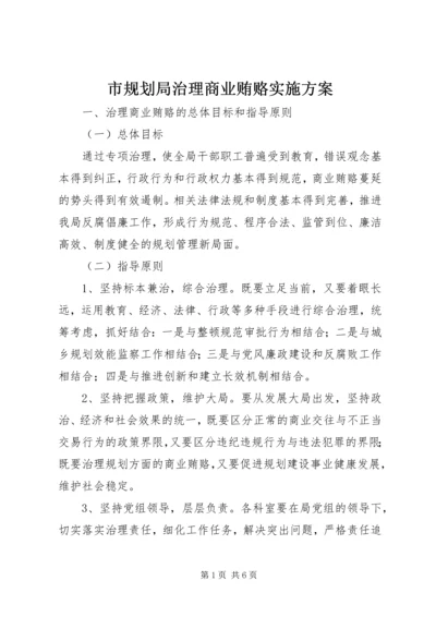 市规划局治理商业贿赂实施方案 (3).docx