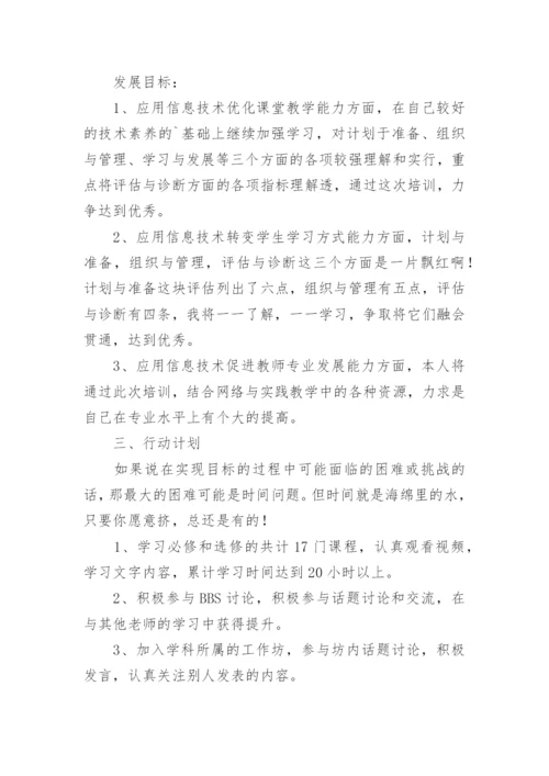 信息技术教师能力提升研修计划.docx