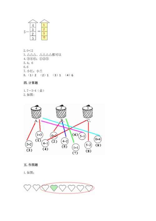 人教版一年级上册数学期中测试卷【b卷】.docx