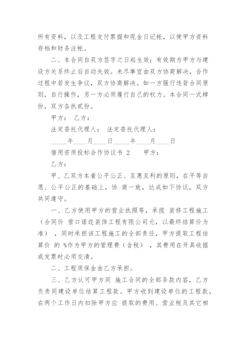 借用资质投标合作协议书.docx