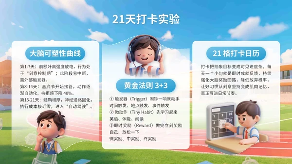 蓝色3D立体风三年二班开学主题班会PPT模版