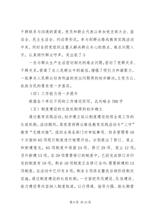 党的群众路线教育实践活动总结报告_1.docx