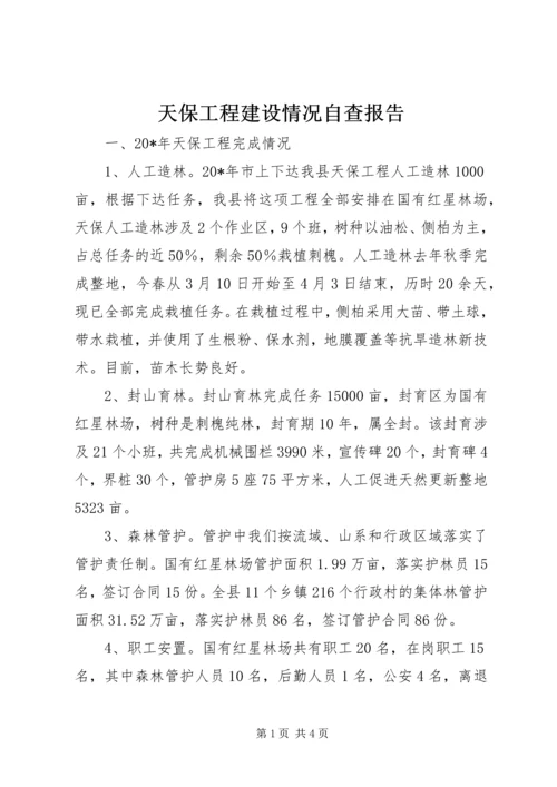 天保工程建设情况自查报告.docx