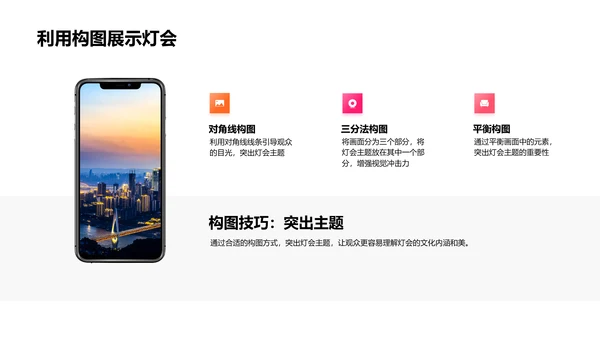 元宵灯会摄影技巧PPT模板