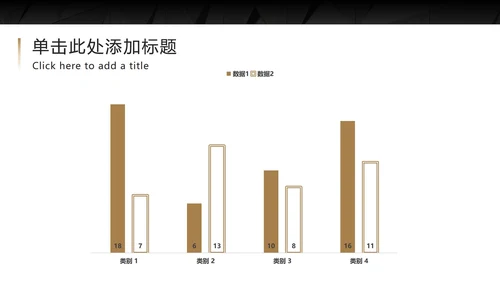 黑底金框商务高级PPT模板
